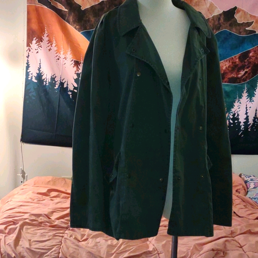Old Navy Army Jacket xl green summer weight - Picture 1 of 9